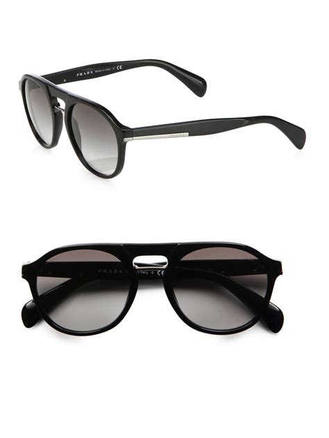 Sunglasses Prada Black in Plastic .